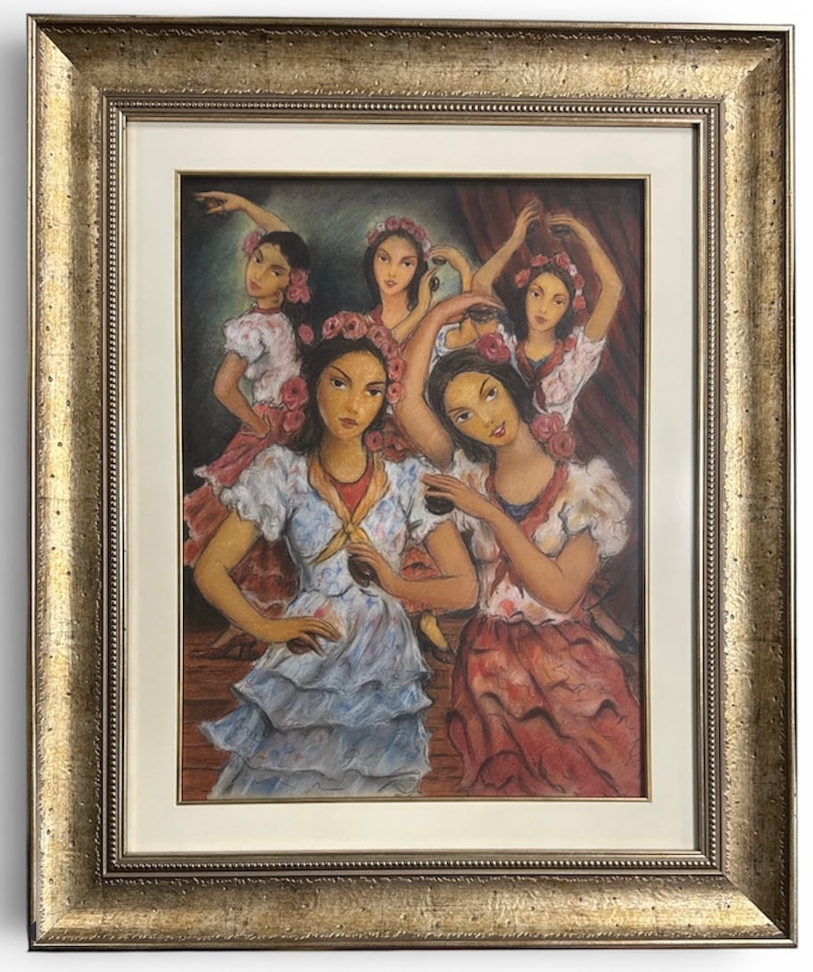 Victor Manuel Pastel on Paper (1 of 4)