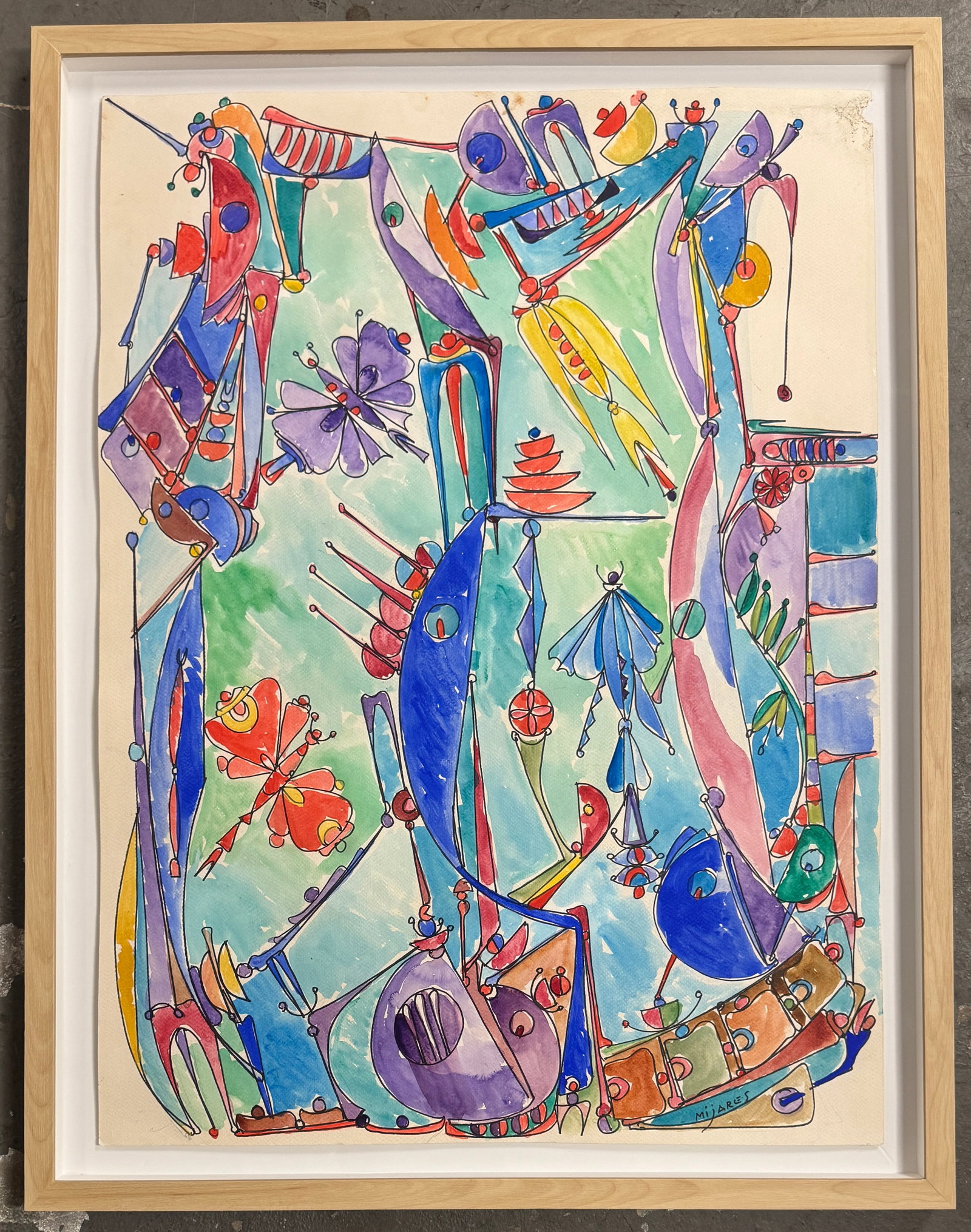 Jose Maria Mijares Watercolor Painting (1 of 3)