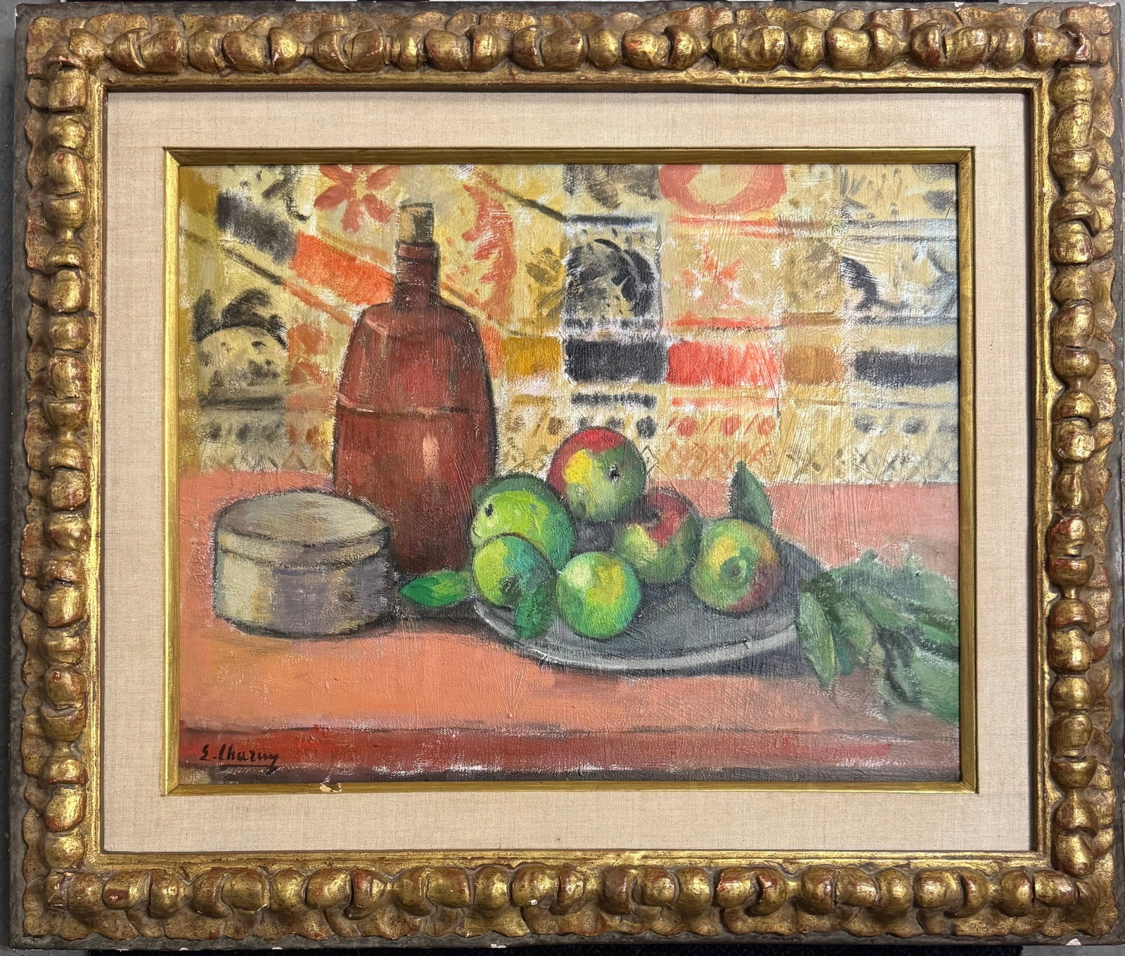 Emilie Charmy Oil On Canvas: Oil on canvas 16x20inFrame:23.5x27.5in1877 Saint Etienne, France - 1974 Paris, France. Known for: Still life, figure and nude painting.Emilie Charmy was a prolific painter in France during the early a