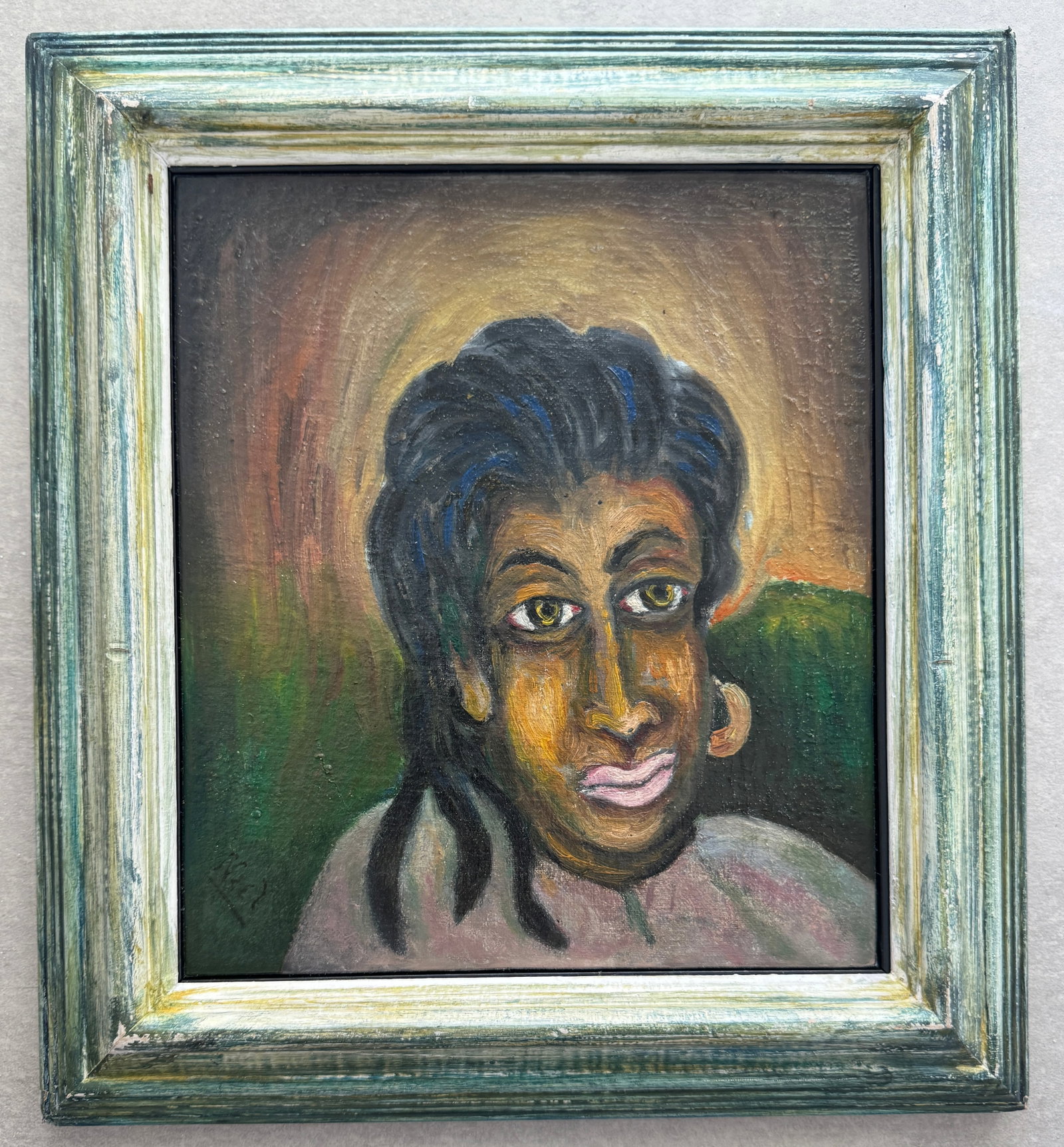 Attributed to Alice Neel Oil Painting (1 of 3)