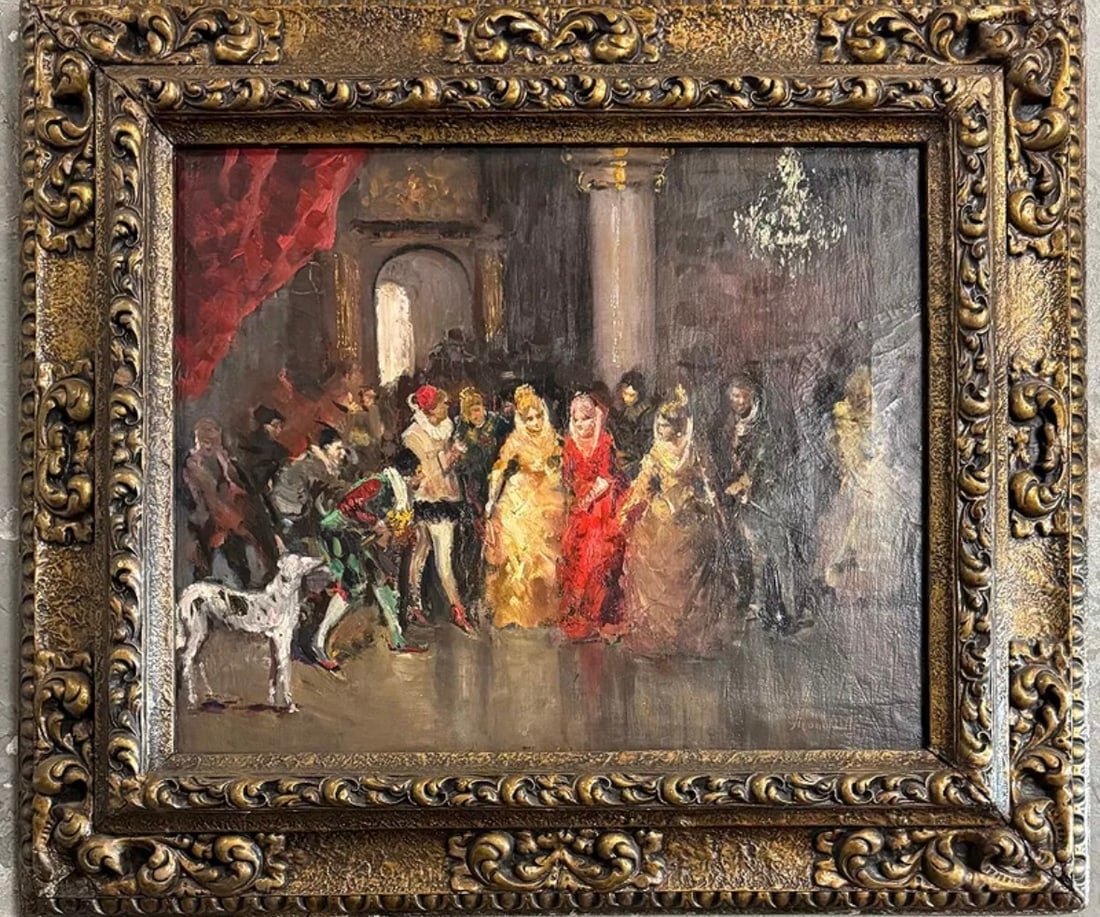 Adolphe Joseph Thomas Monticelli Oil Painting (1 of 4)
