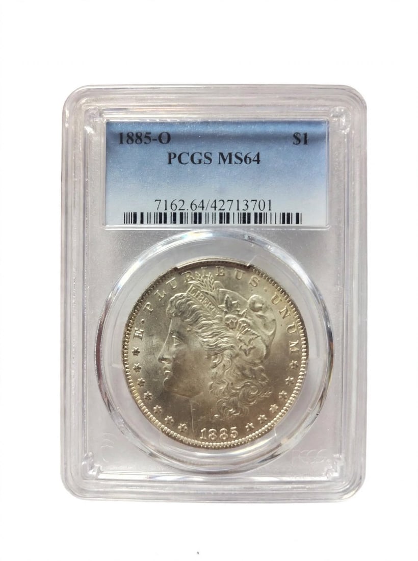 1885 O PCGS MS64 US Silver Morgan Dollar: 1885 O PCGS MS64 US Silver Morgan Dollar