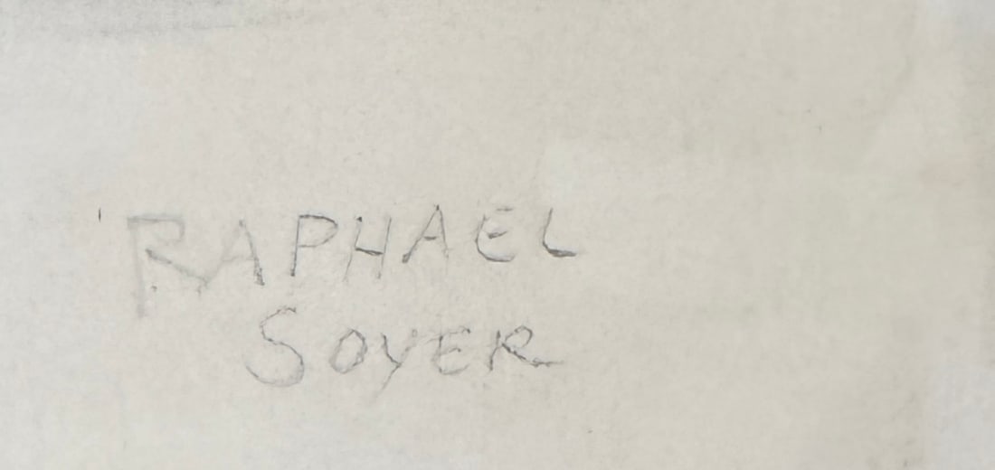 Raphael Soyer Pencil Drawing - 2