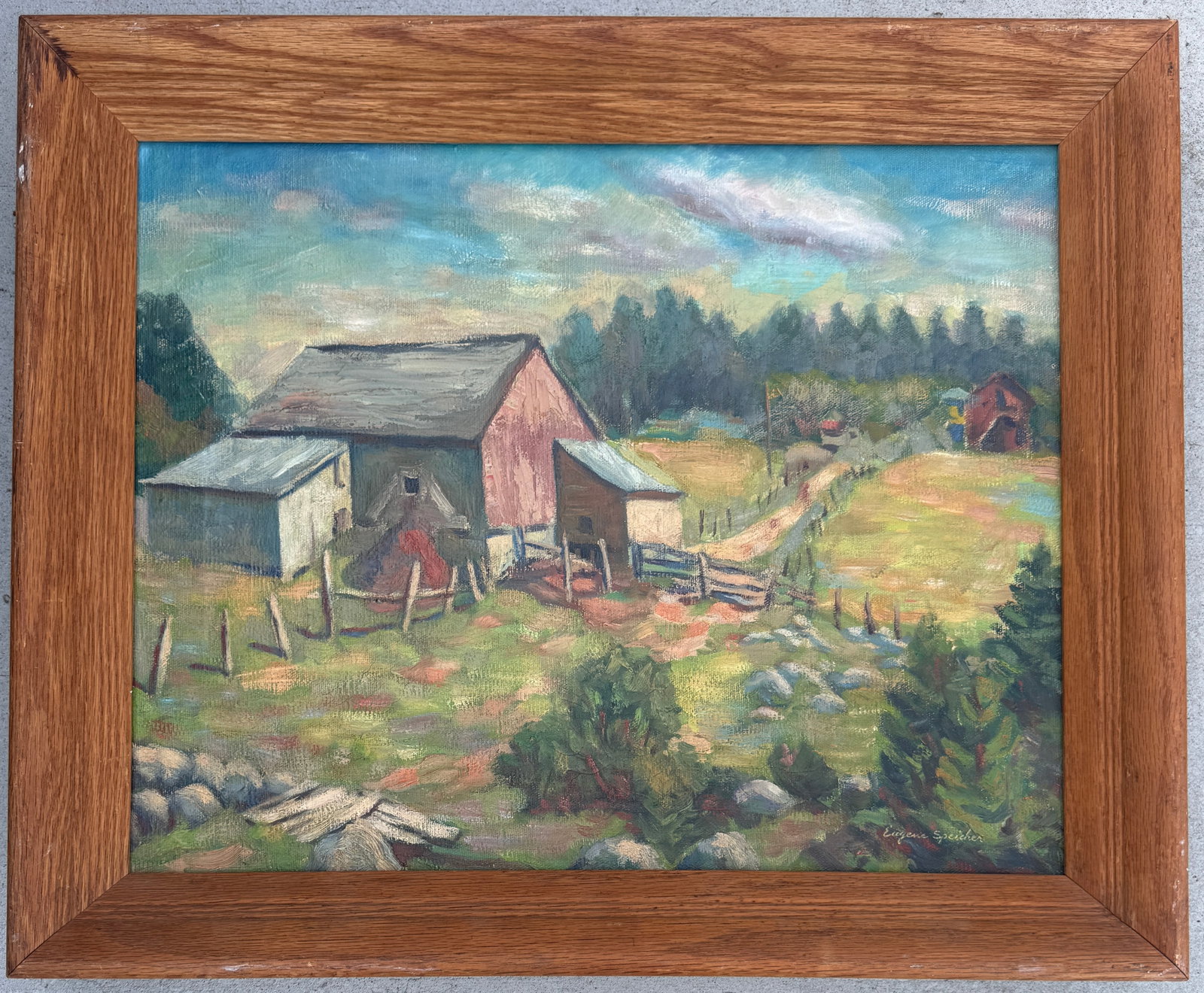 Eugene Edward Speicher Oil On Canvas: Eugene Speicher (1883-1962)Eugene Speicher is considered one of the foremost realists of his generation who closely upheld the mantle of his mentor, Robert Henri. His reputation currently rests on his