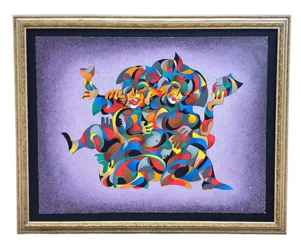 Large Signed & Numbered Anatole Kransyansky Serigraph: Large Signed & Numbered Anatole Kransyansky Serigraph. Numbered 151 / 300. Frame measures 54.5 inches x 43 inches