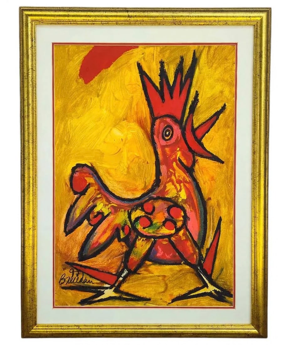 Juan Carlos Breceda Mixed Media Art: Juan Carlos Breceda Mixed Media Art. Original, Mexican born artist. Frame measures 37" x 29"