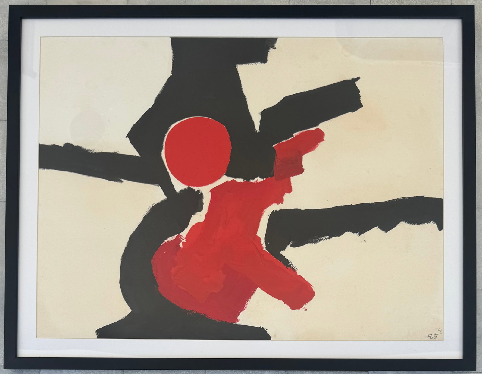 Luis Feito L?pez Painting: 1929 Madrid, Spain - 2021. Known for: Abstract expressionist painting.Born in Madrid, Spain, in 1929, Luis Feito is a key figure in Spanish Abstract Expressionism. He founded 'El Paso', the Madrid