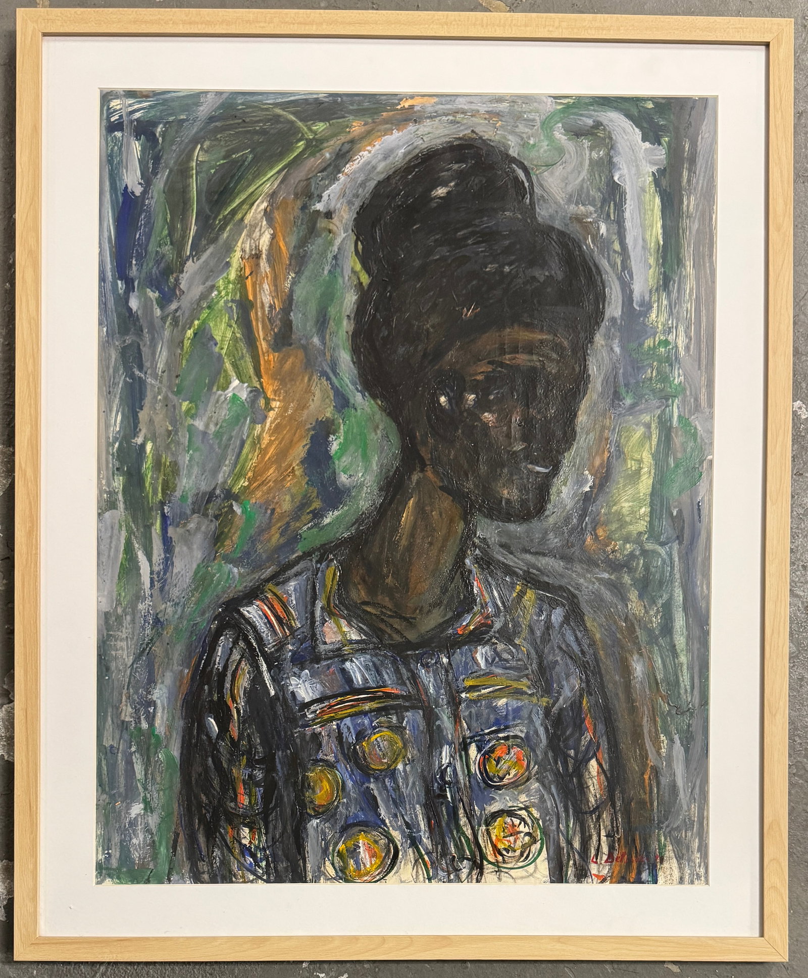 Louis J Delsarte Mixed Media Painting: 1944 Brooklyn, New York City - 2020 Atlanta, Georgia. Known for: Abstract symbolist mixed-media figure and genre easel and mural painting, teaching. ARTIST STATEMENT: Louia J. Delsarte"I am