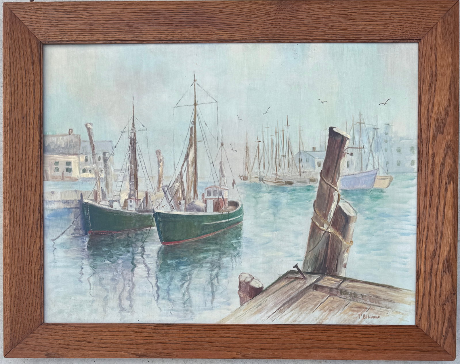 Paul Beaden Hudder Oil Painting: Paul Beaden Hudder 1897-1991A Native of Gloucester, Massachusetts., he was born July 5, 1897, and was a Reno, Nevada resident the last forty three years of his life. Hudder was a navigator on a sailin