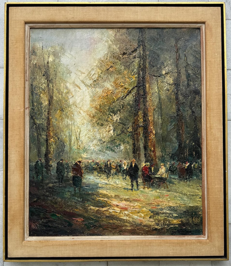 Max Liebermann Oil on Canvas: 1847 Berlin, Germany - 1935 Berlin, Germany. Known for: German impressionist painting.The foremost painter of the German School of Impressionism, Liebermann was a co-founder of " Die Gruppe XI", and