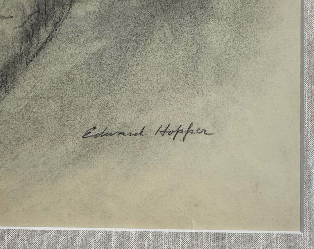 Edward Hopper Charcoal On Paper - 2