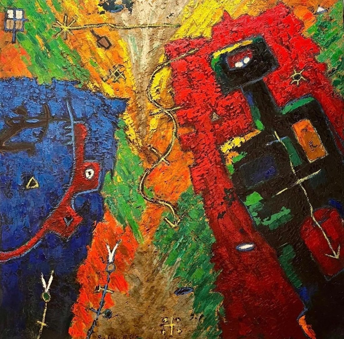 Ras Ishi Butcher Oil Painting (1 of 4)