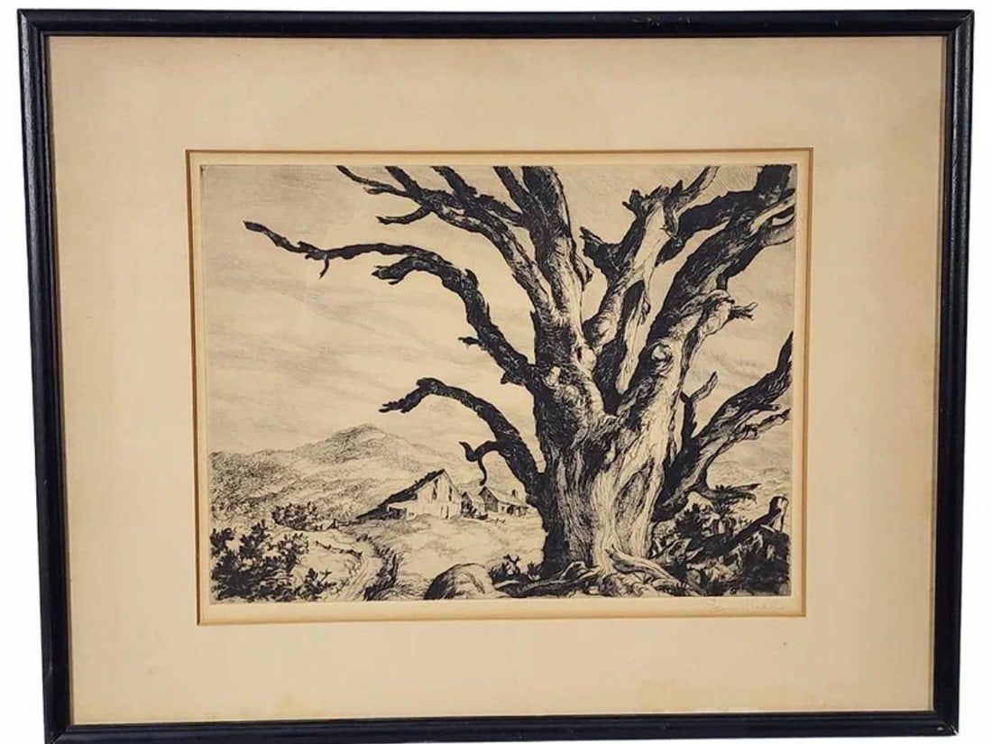 Vintage Sam Thal Pencil Signed Etching (1 of 4)