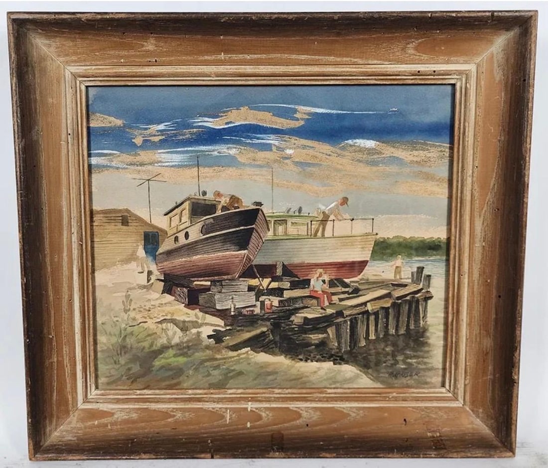 Henry Martin Gasser Watercolor (1 of 4)