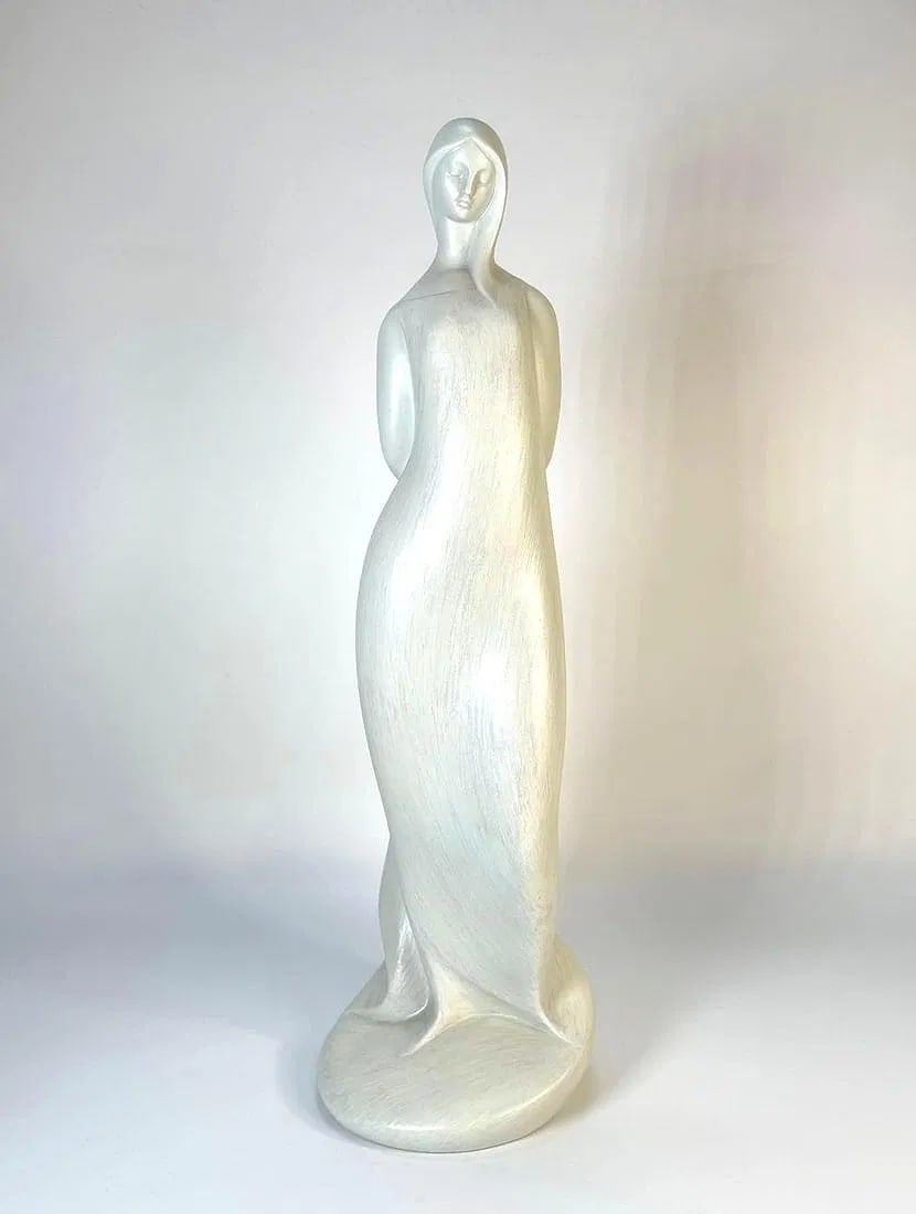 LLADRÓ "Essence" (Esencia) Modernist Matte Porcelain Sculpture Boxed 19.5" Height (1 of 16)