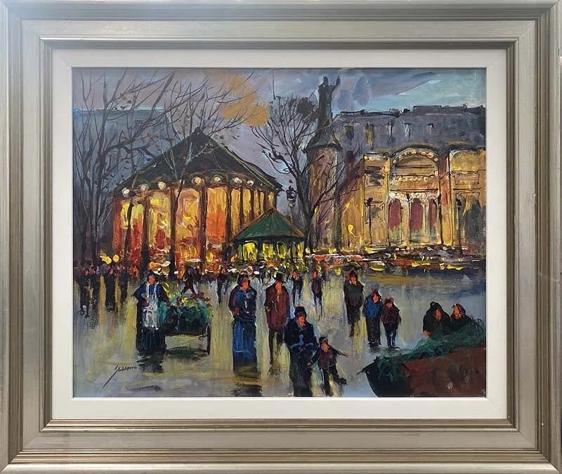 Michael Schofield "Place de la Comédie, Paris" Original Painting COA 16"x20" (1 of 1)