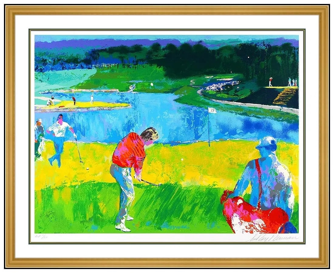 Leroy Neiman Mystic Rock Serigraph Limited Edition (LE) Artist's Proof (AP) 6/50 38"x48": Offered is "Mystic Rock" (1996), a vibrant, high-energy color serigraph by Leroy Neiman, issued as an Artist's Proof (A.P.) 6/50, signed lower right, framed, and accompanied by a gallery COA. Neiman's
