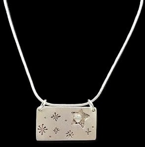 Kathy Bransfield Sterling Silver (925) Necklace 17": Kathy Bransfield Sterling Silver Necklace Offered is a Kathy Bransfield sterling silver necklace with a clean, wearable profile and a polished silver look suitable for daily wear and layering. A strai