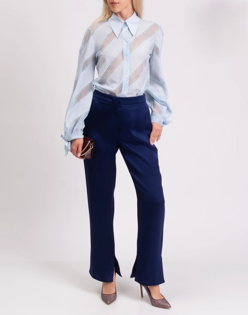 Giorgio Armani Silk Satin Trousers US 10 XL NWT (1 of 9)