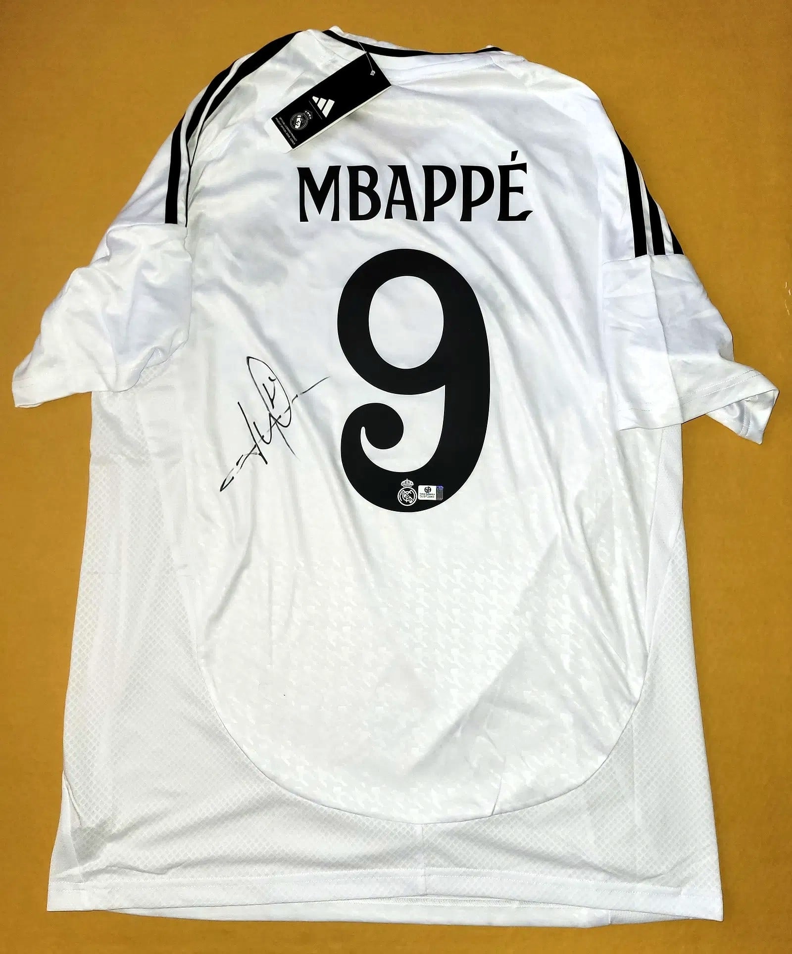 Kylian Mbappé Signed Official Adidas Real Madrid 2024-25 Home Jersey w/ COA (1 of 10)