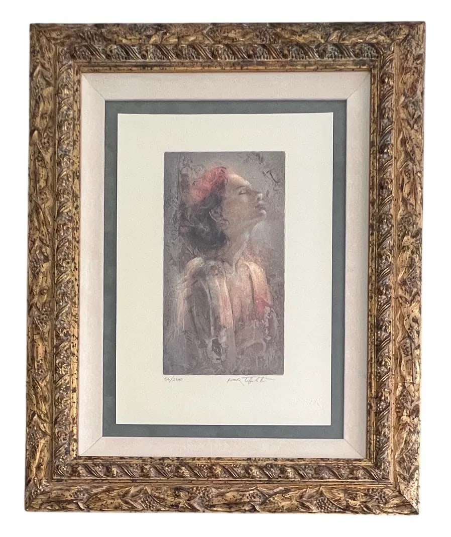 Pier Toffoletti Limited Edition (LE) 56/200 Serigraph on Paper Signed Numbered Framed 30.5" x 24.5" (1 of 5)