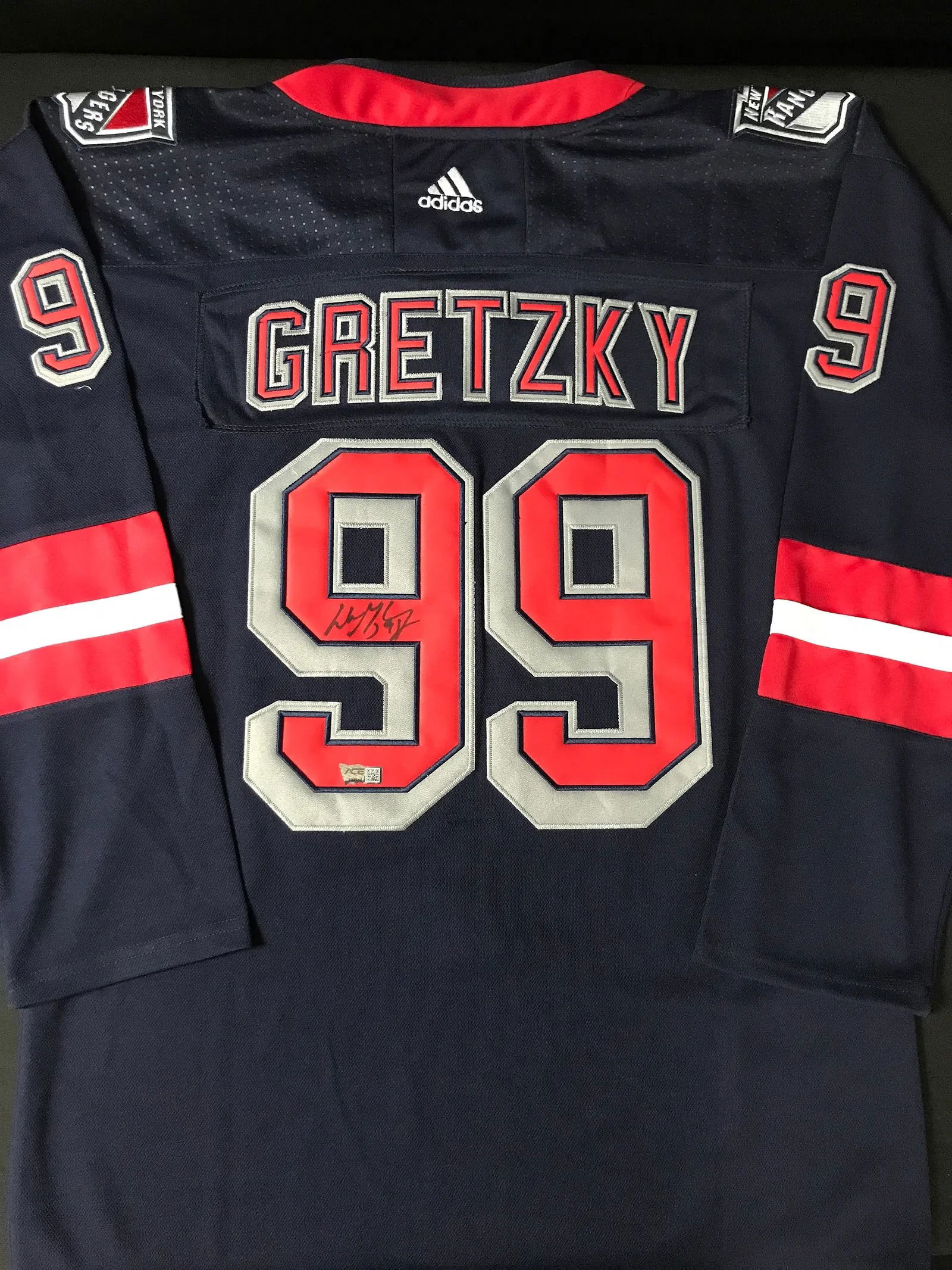 Wayne Gretzky Signed New York Rangers Jersey – ACE COA (1 of 3)