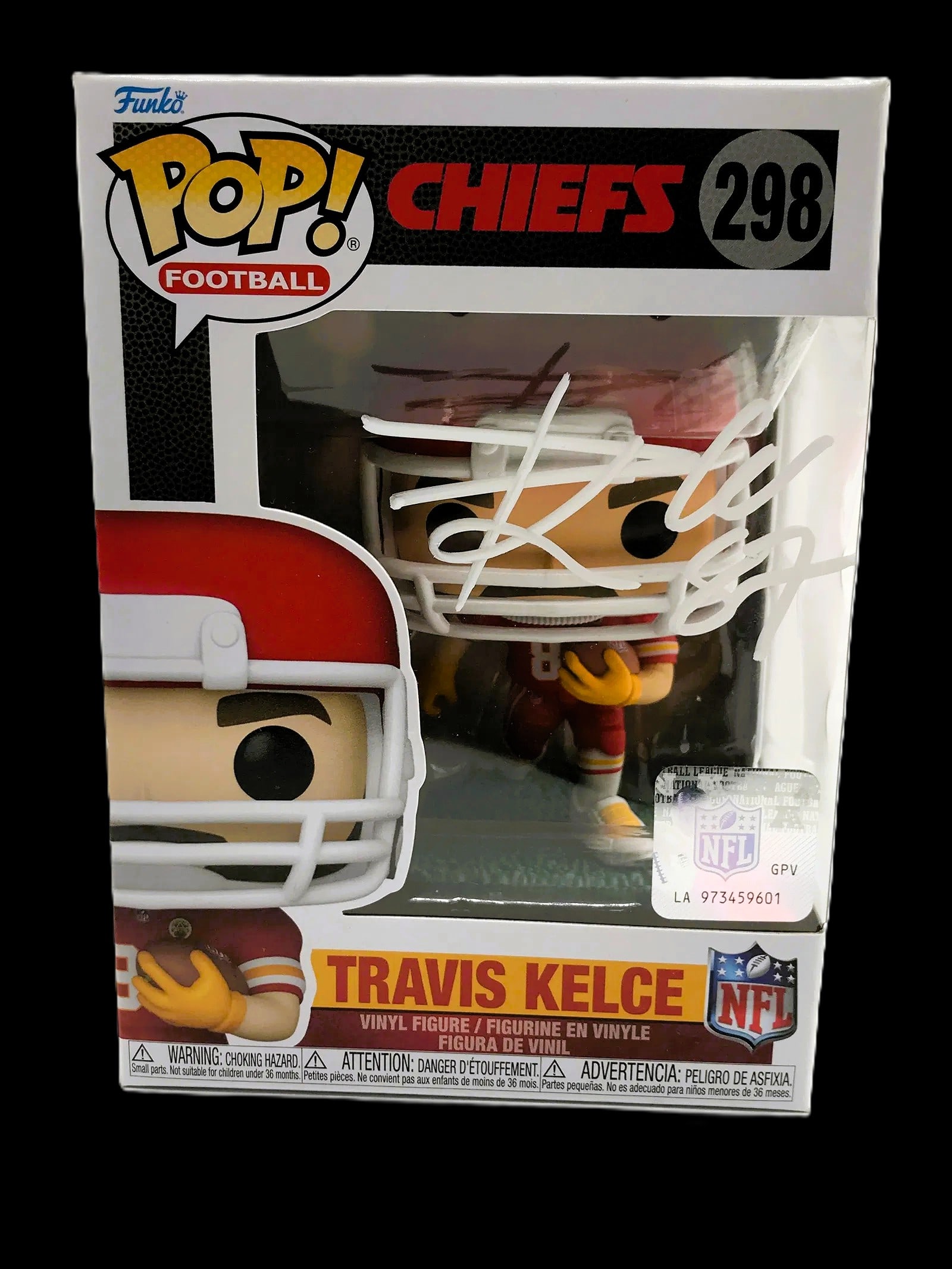 Travis Kelce Signed Funko Pop! Chiefs #298 – ACE COA (1 of 2)