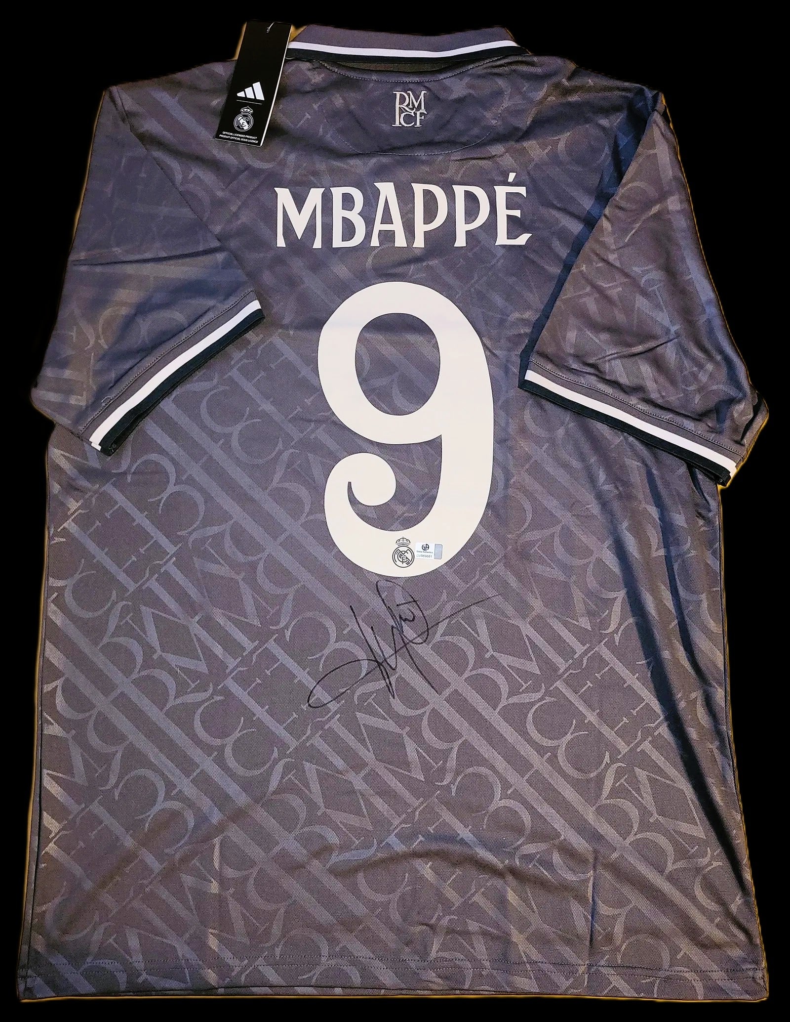 Kylian Mbappé Real Madrid Autographed 2024-25 Adidas Third Jersey – GA COA (1 of 4)