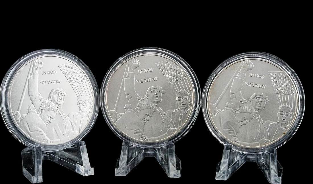 Prince Medici Estate Three (3) 47th President of the USA Donald Trump Commemorative Coins (1 of 2)