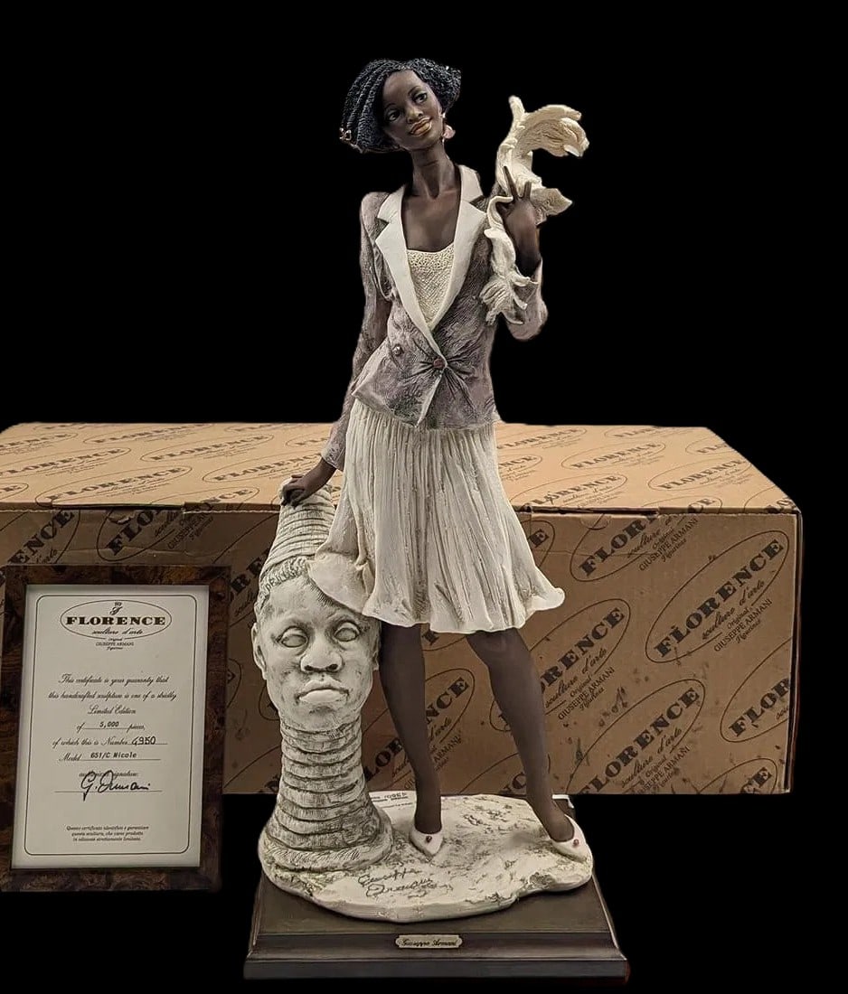 Giuseppe Armani Figurine "Nicole" 651C Limited Edition (LE) 4950/5000 w/ Box + COA, 22" x 10" x 7.5" (1 of 10)