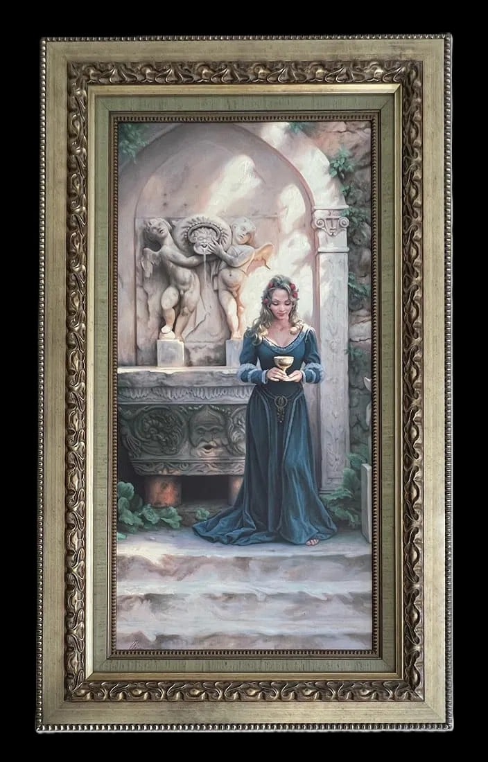 Arian "Invitation to Rapture" Oil-Embell. Canvas Giclée LE 11/175 Signed COA Framed 51" x 30.5" (1 of 5)