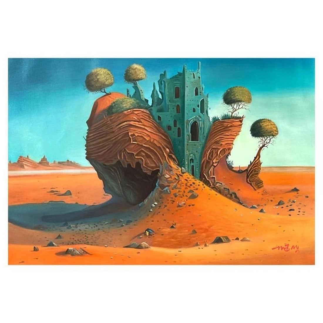Mani "Desert Invitation" Acrylic COA 20"x30" (1 of 2)