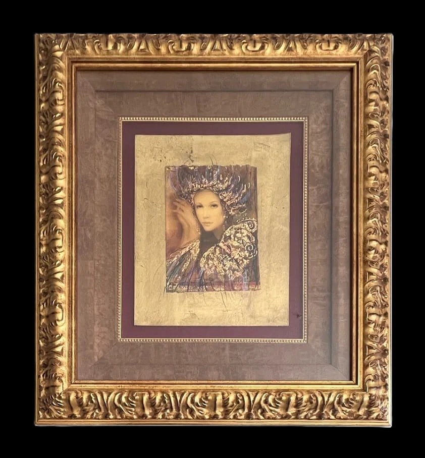 Csaba Markus "Diamond Princess" Limited Edition (LE) 115/225 Hand-Finished Serigraph COA 30"x27.5" (1 of 6)