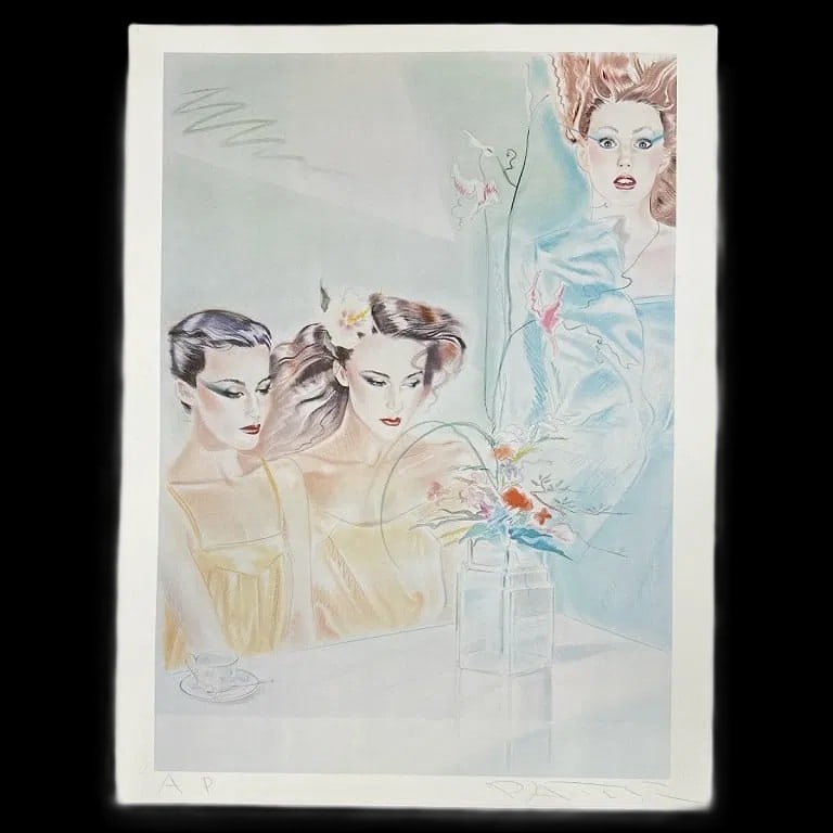 Pater Sato "Flower" LE Artist's Proof (AP) Color Lithograph (Signed/Numbered) 25" x 19" (1 of 4)