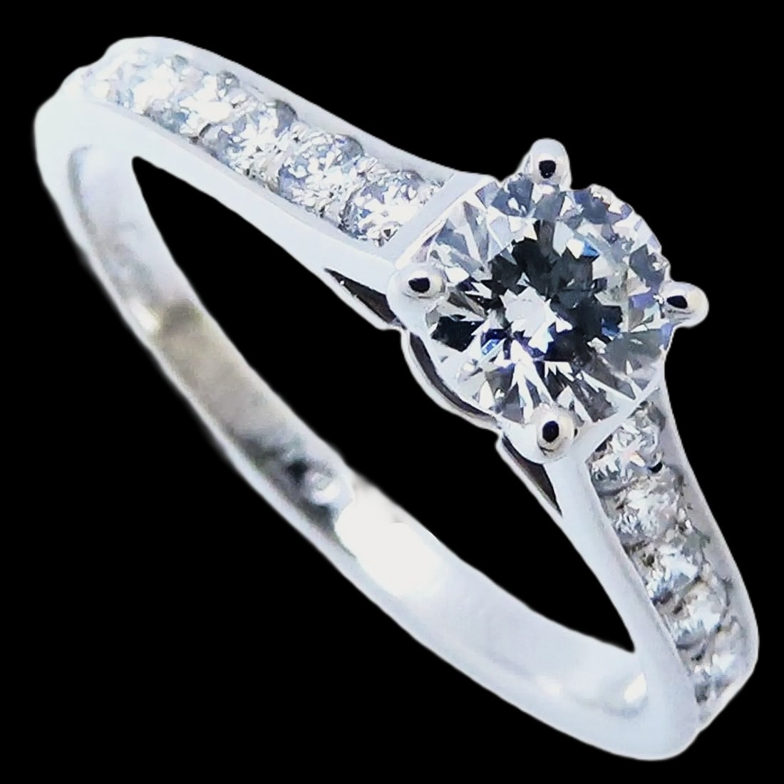 Cartier 0.31 Ct H VVS1 PT950 Platinum Diamond Ring Size US 5 w/ Box & Papers (1 of 9)