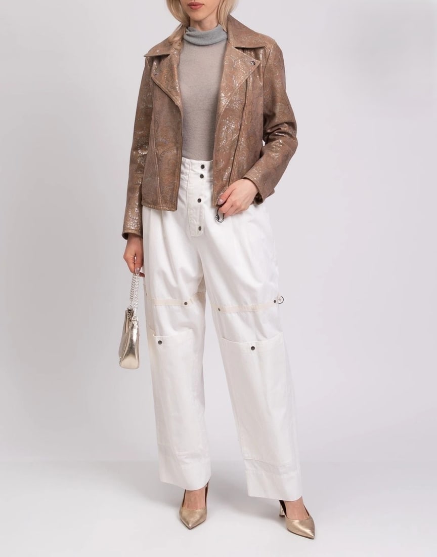 Dolce & Gabbana Floral Lambskin Jacket US 4 S NWT (1 of 9)