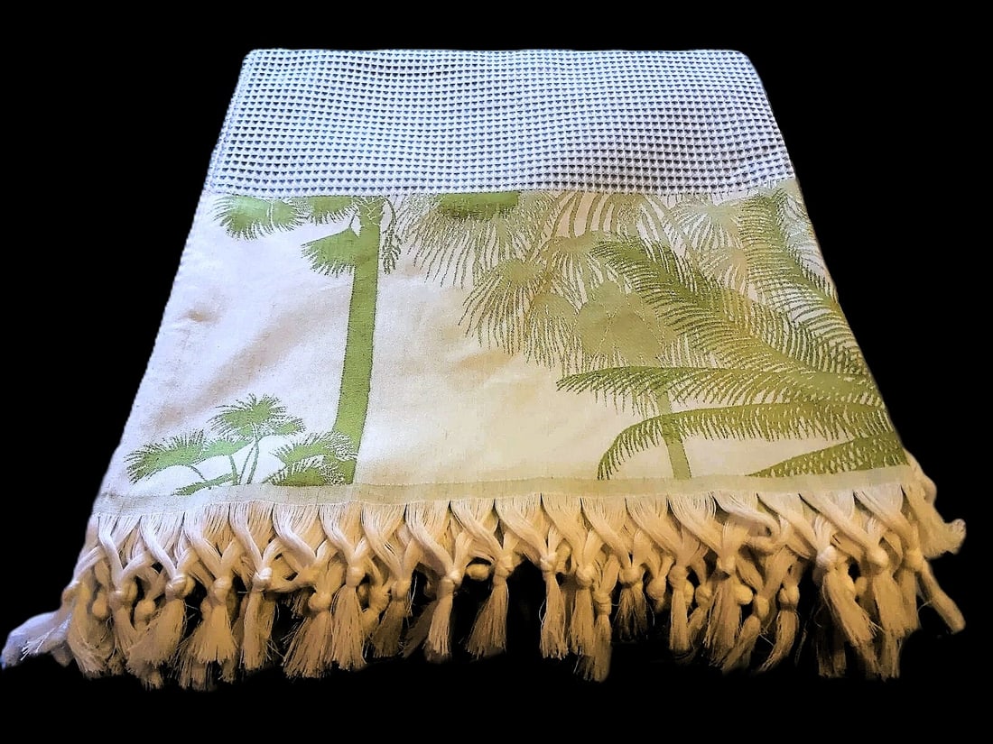 Yves Delorme "Key West Lagon" Beach Towel 70x78" Made in France NWT (1 of 11)