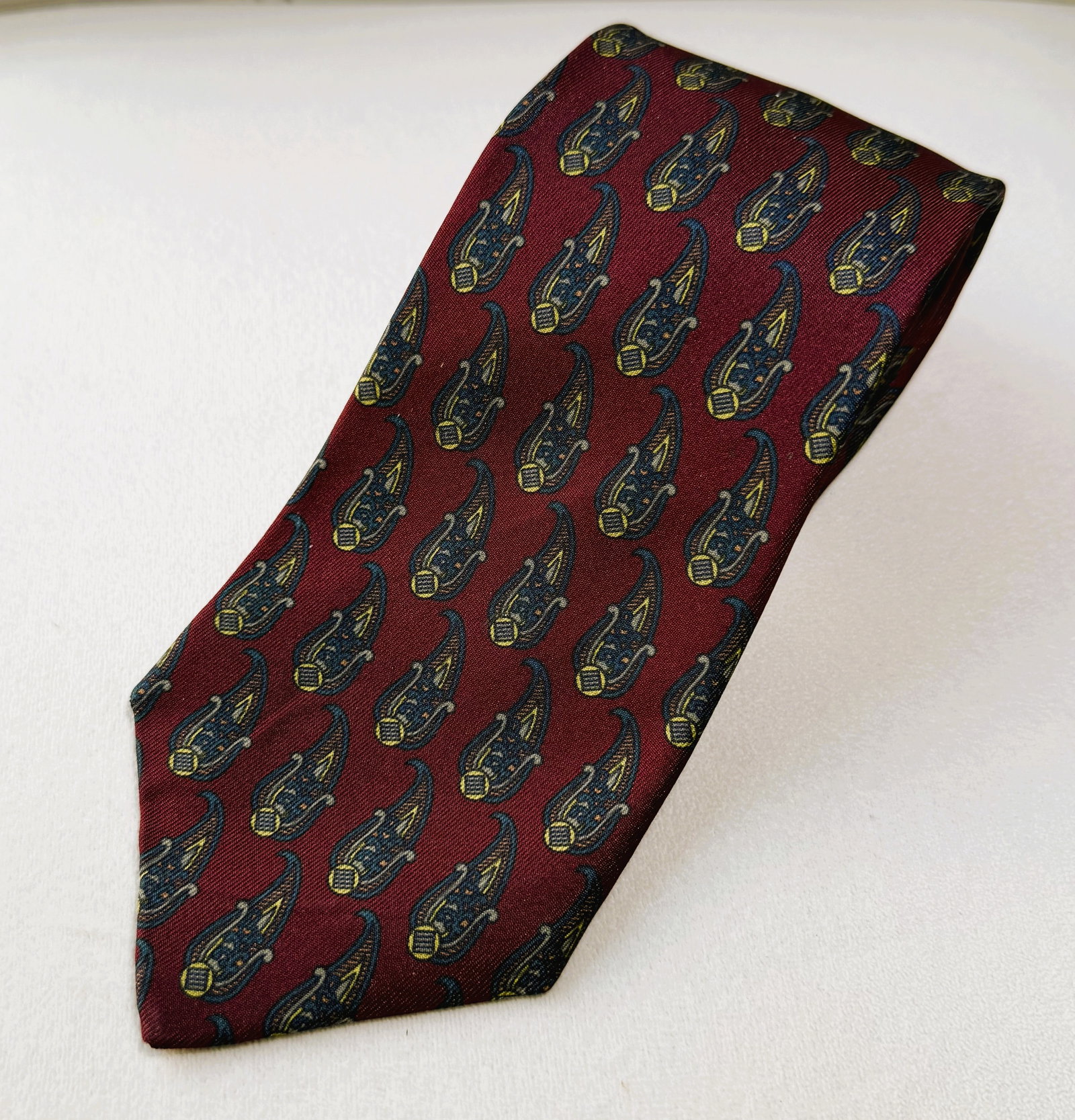 CHANEL Paris Silk Necktie w/ Abstract Pattern Like New + Box (1 of 9)