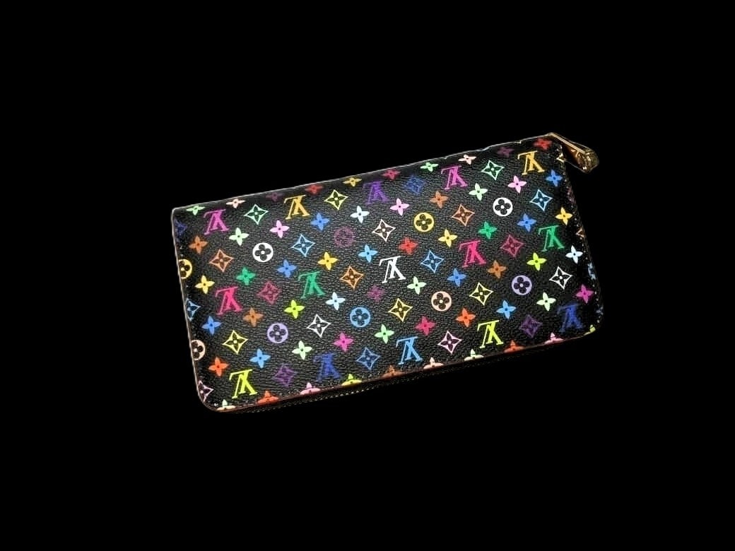 Louis Vuitton Murakami Zippy Wallet Black/Black (1 of 6)