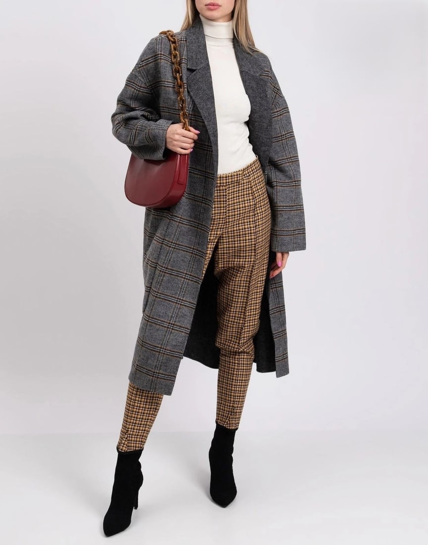 Bottega Veneta Check Wool Trousers US 2 XS NWT (1 of 9)