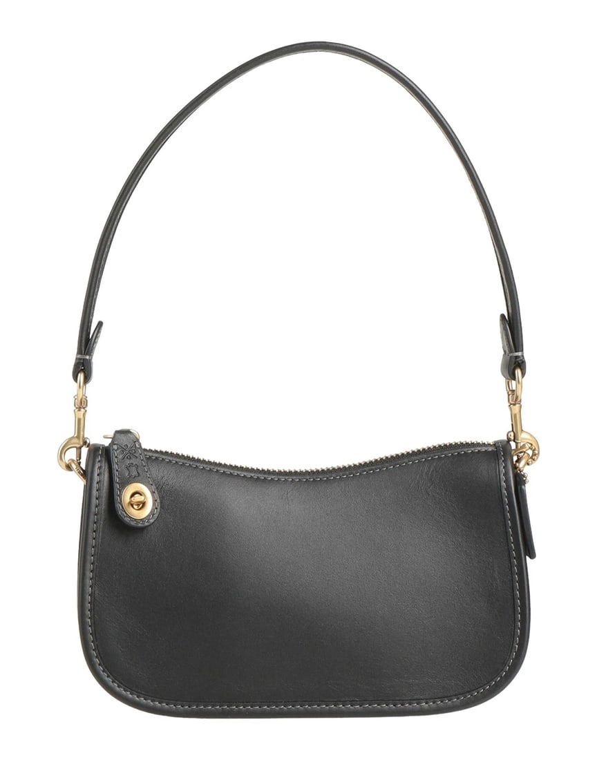 Coach Glovetanned Leather Hobo Bag w/ Zip Closure, Logo Accent, Detachable Strap (1 of 8)