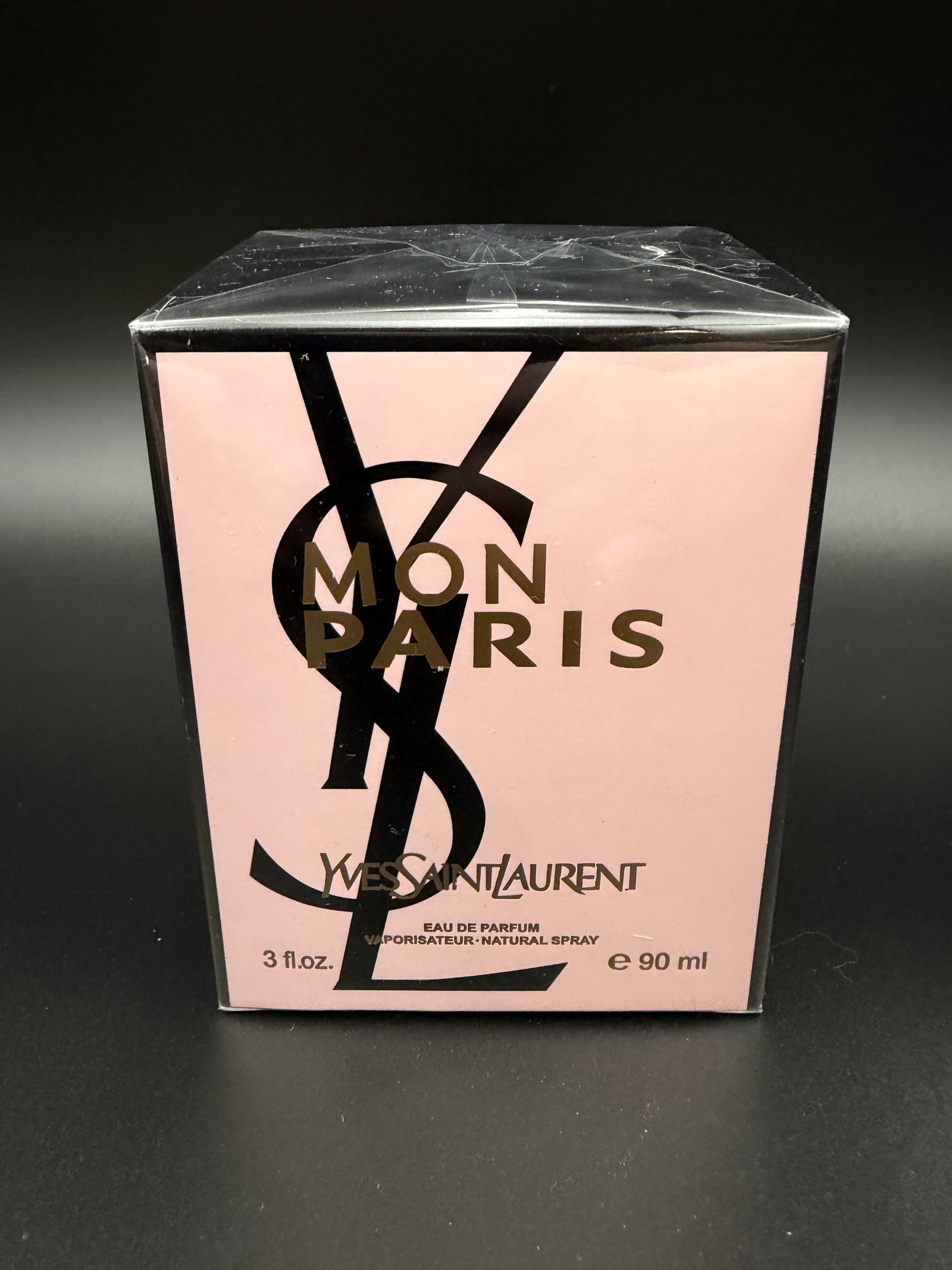 IMPORTED MSRP €160 YSL Mon Paris Eau de Parfum 90mL Sealed France NIB: Yves Saint Laurent Mon Paris Eau de Parfum fragrance presented in a factory-sealed 90 mL (3.0 fl oz) retail box. This signature feminine fragrance from Yves Saint Laurent is known for its romantic Par