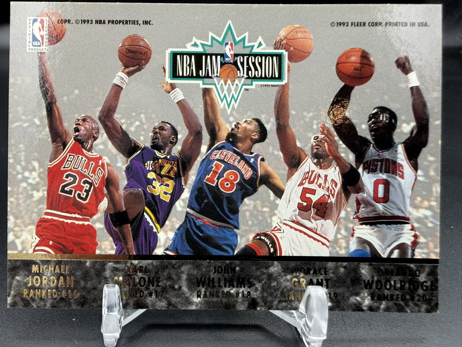 1992-93 Fleer Ultra NBA Jam Session Michael Jordan Pippen Multi-Player Insert Vintage Card (1 of 6)