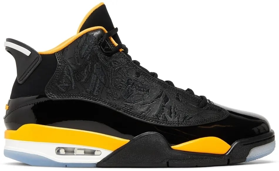 MSRP $180 Nike Air Jordan Dub Zero "Taxi" Black Yellow US 12 EUR 46 New in Box (1 of 11)