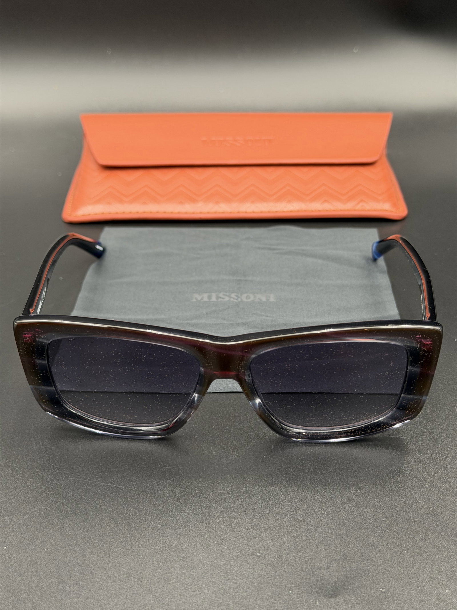 MSRP $495 MISSONI MIS 0111/S Oversized Sunglasses Burgundy Gradient w/ Case NWOT (1 of 12)