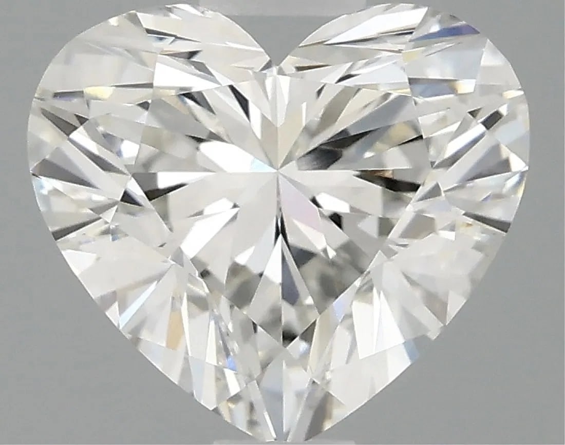 $5,995 ERV 1.57ct G VS1 IGI Heart Cut Lab Diamond: 1.57ct G VS1 IGI Certified CVD Lab-Grown Heart Diamond Type IIa Offered is a loose IGI-certified lab-grown heart-shaped diamond weighing 1.57 carats. This stone features G color and VS1 clarity, with 