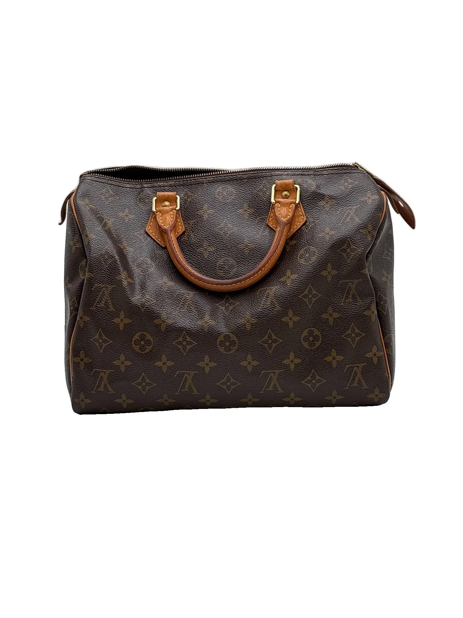 MSRP $2,750 LOUIS VUITTON Speedy 30 Monogram Canvas w/ Vachetta Leather (Unauthenticated) (1 of 10)