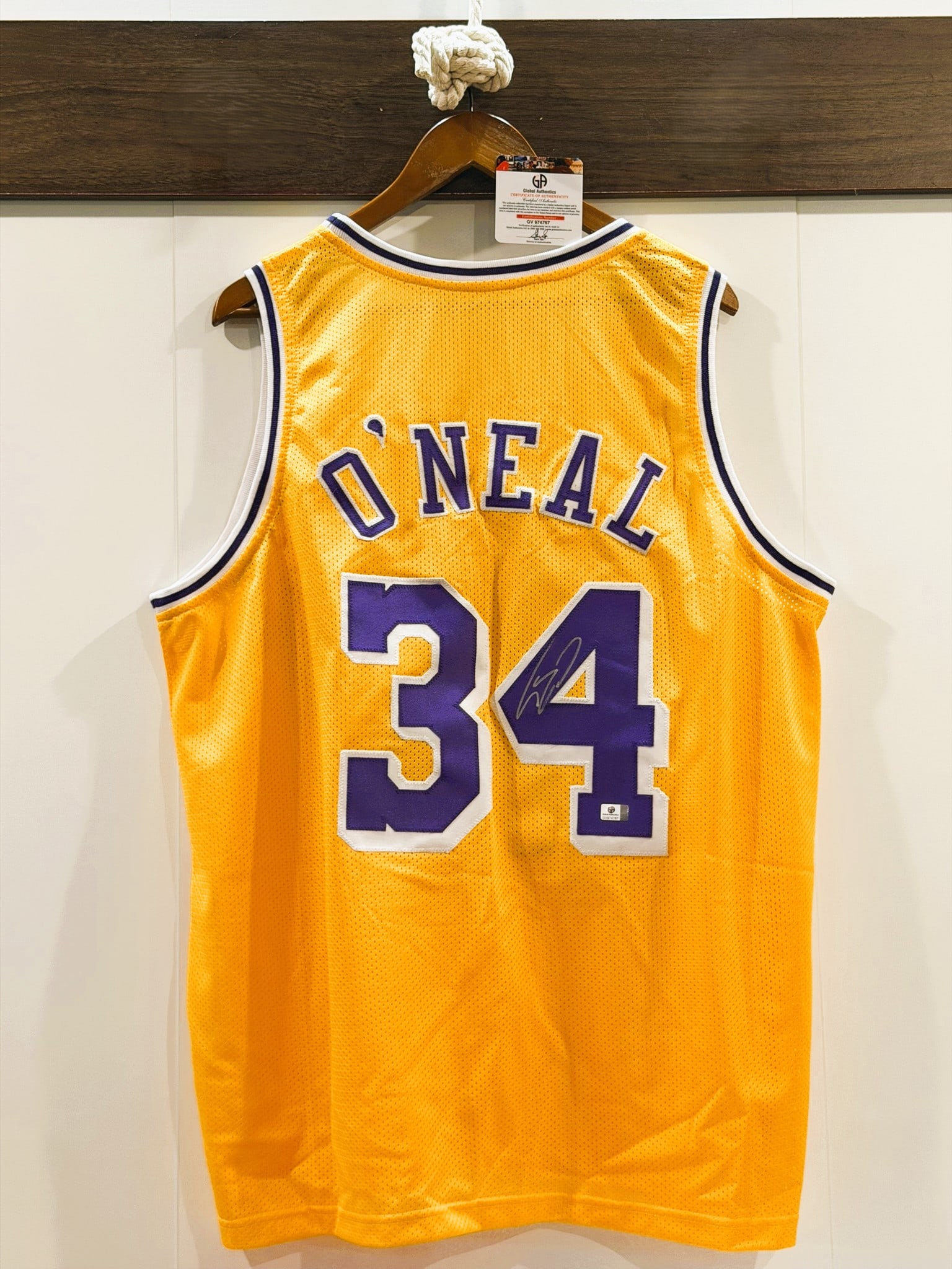 Shaquille O'Neal Signed Lakers #34 NBA Jersey GA COA NWOT (1 of 6)
