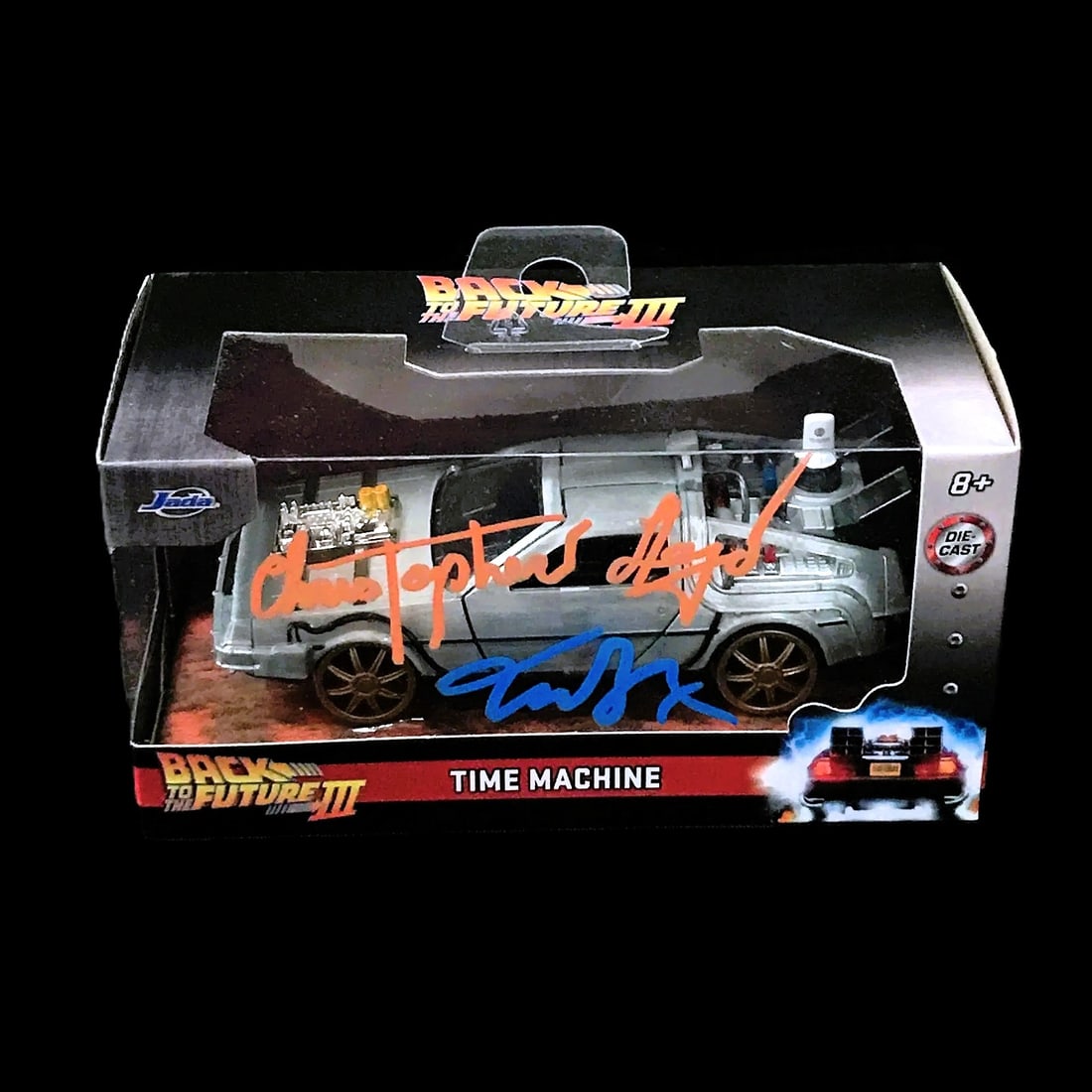 Dual–Signed Michael J. Fox & Christopher Lloyd DeLorean Time Machine Jada Back to the Future (1 of 4)