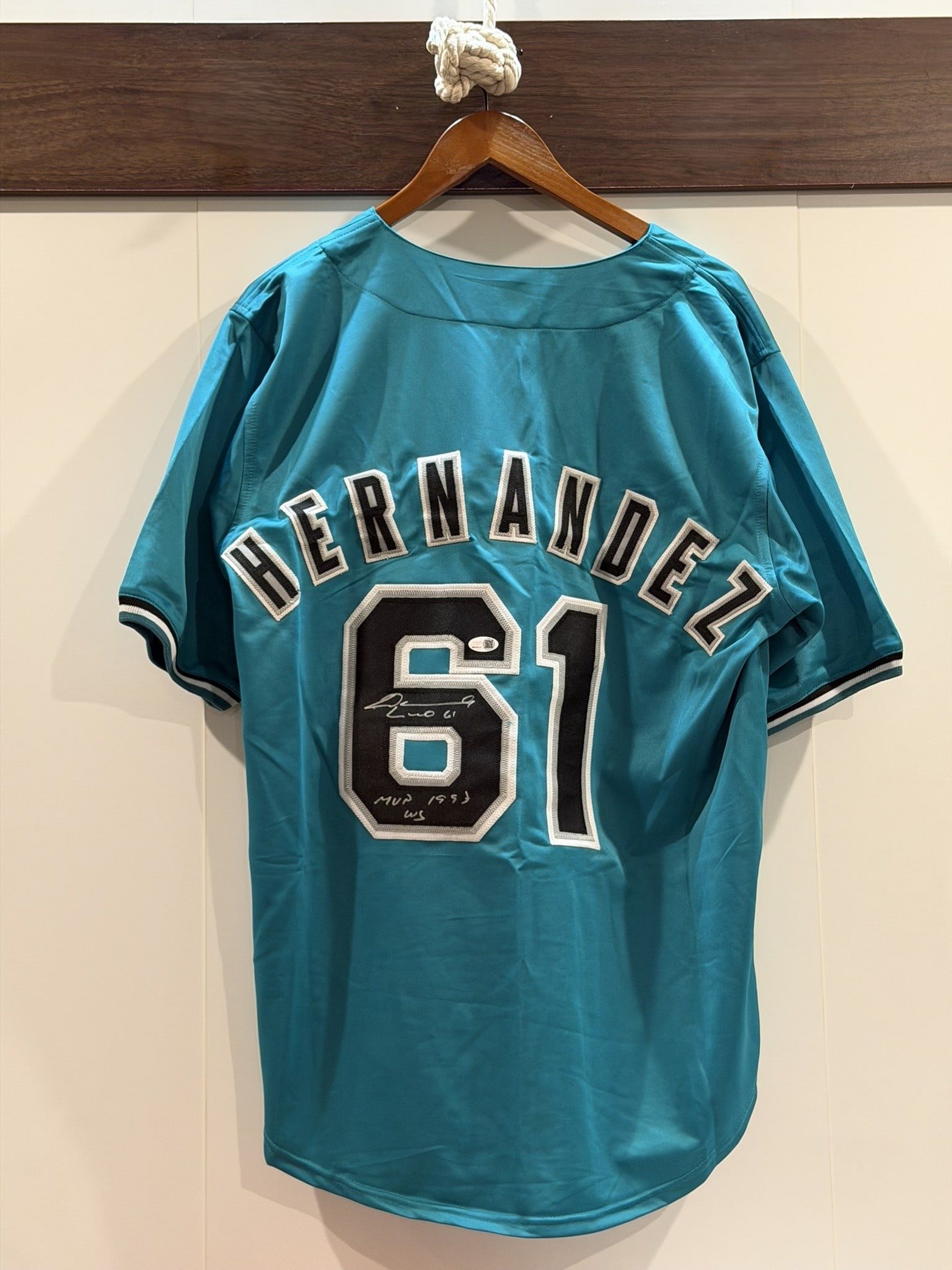 Liván Hernández Signed Florida Marlins #61 NHL Jersey JSA COA NWOT (1 of 7)